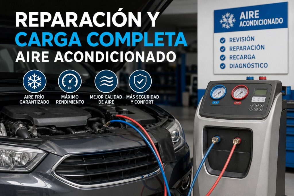 Carga completa o recarga de aire acondicionado en Casar de Cáceres