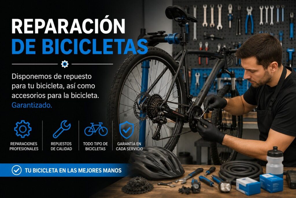 Reparación y mantenimiento de bicicletas en Casar de Cáceres